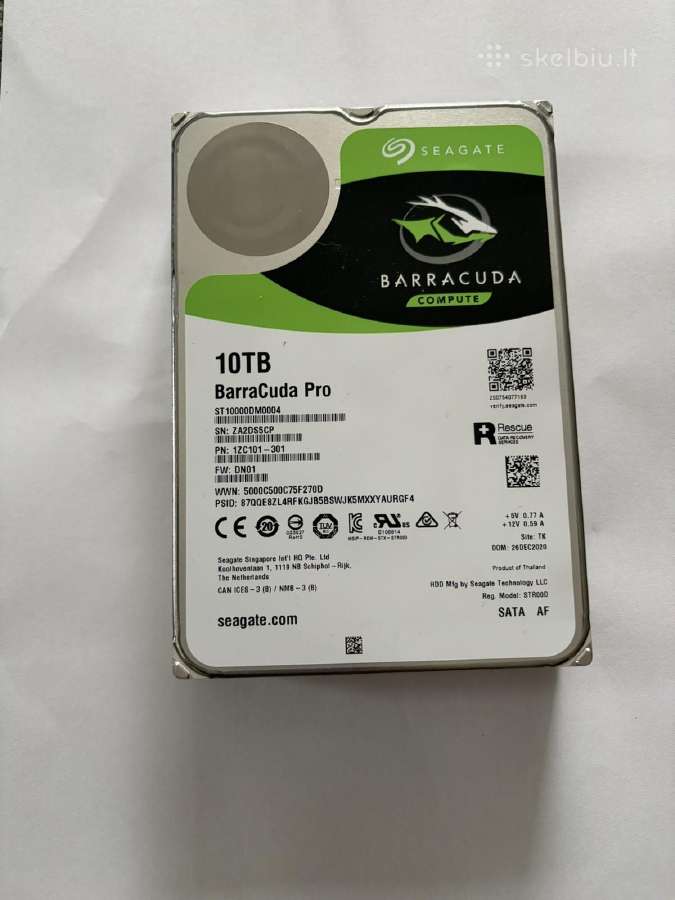Toshiba, seagate, 10tb, 12tb, 16tb. HDD - nuotraukos Nr. 5