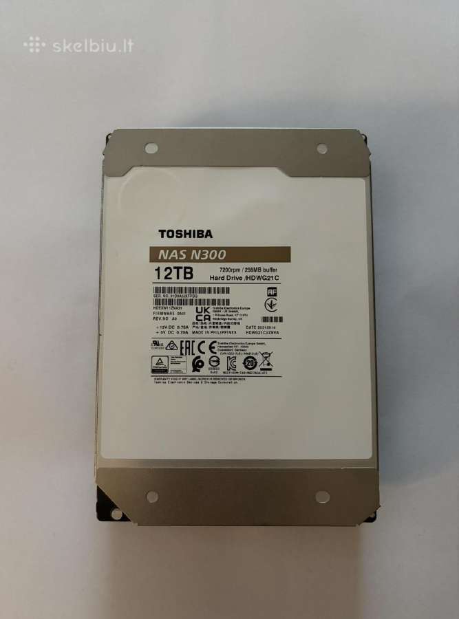 Toshiba, seagate, 10tb, 12tb, 16tb. HDD - nuotraukos Nr. 6