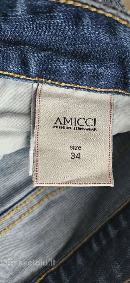 Amicci originalūs itališki džinsai - nuotraukos Nr. 3