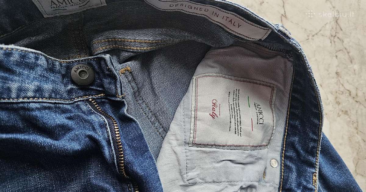 Amicci originalūs itališki džinsai - nuotraukos Nr. 5