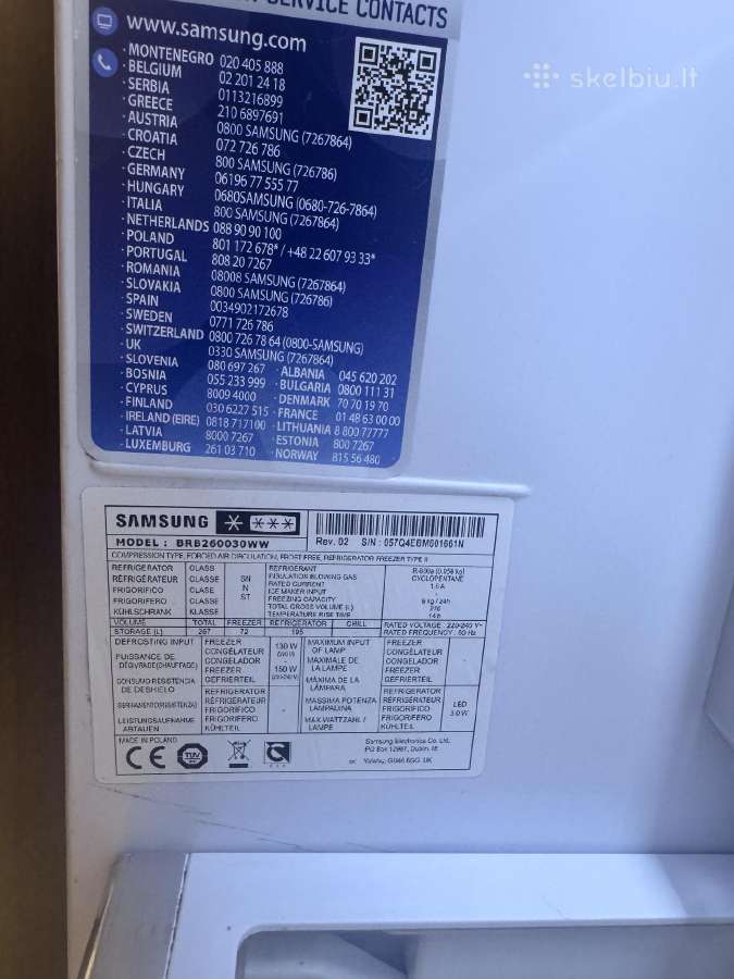 A+ klases montuojamas šaldytuvas-šaldiklis Samsung - nuotraukos Nr. 7
