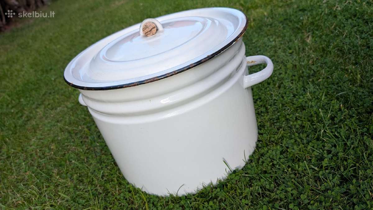 Emaliuotas puodas 30l - nuotraukos Nr. 2