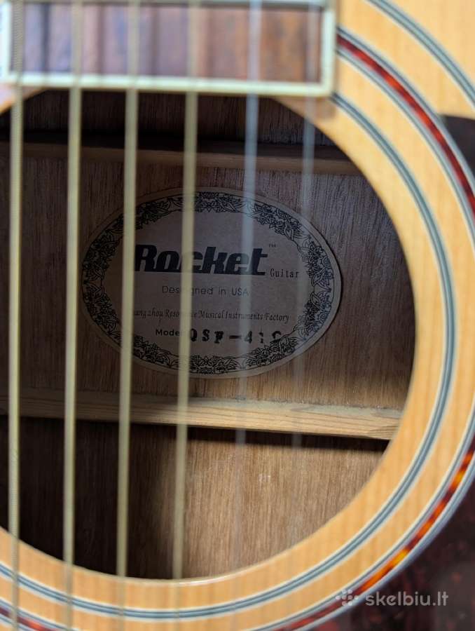 Rocket akustinė gitara - nuotraukos Nr. 4