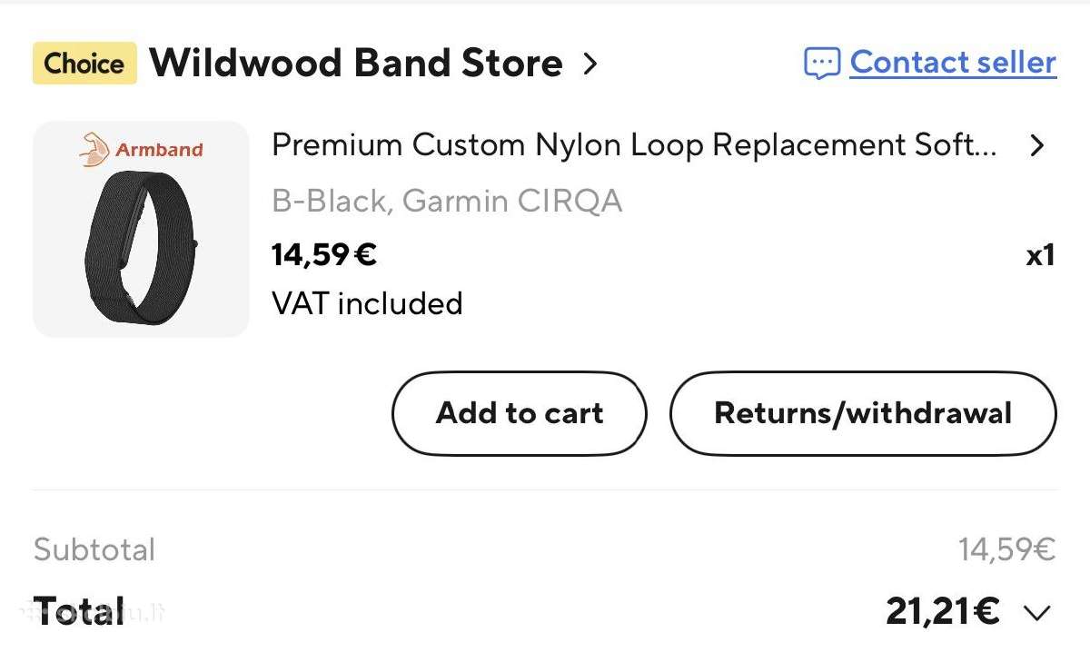 Garmin Cirqa X-XL - nuotraukos Nr. 5