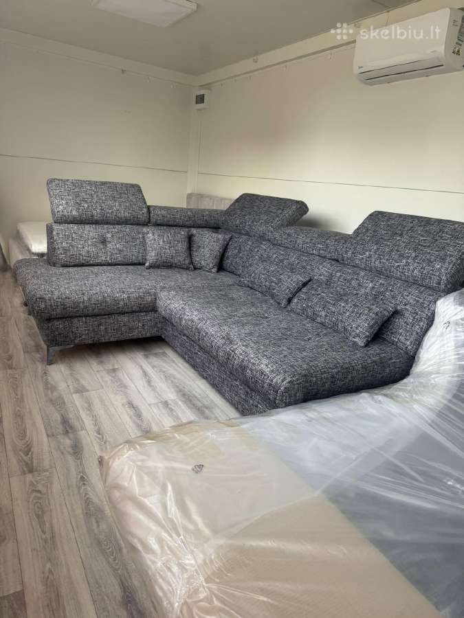 Nauja, kokybiška, U formos elektrinė sofa - lova - nuotraukos Nr. 3