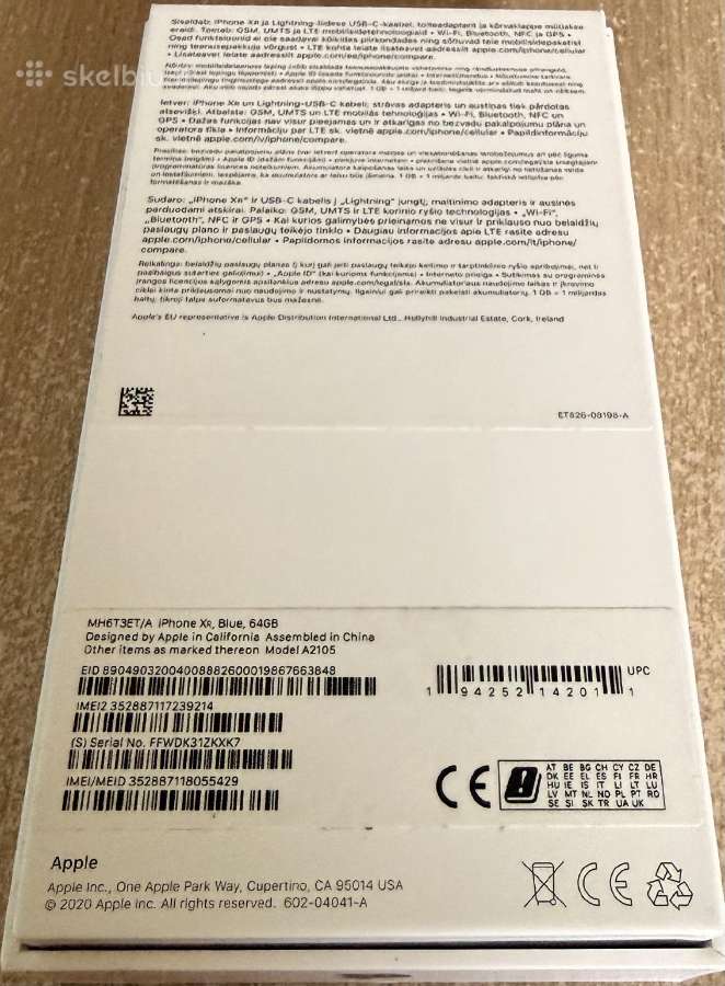 iPhone Xr Blue, 64gb - nuotraukos Nr. 4