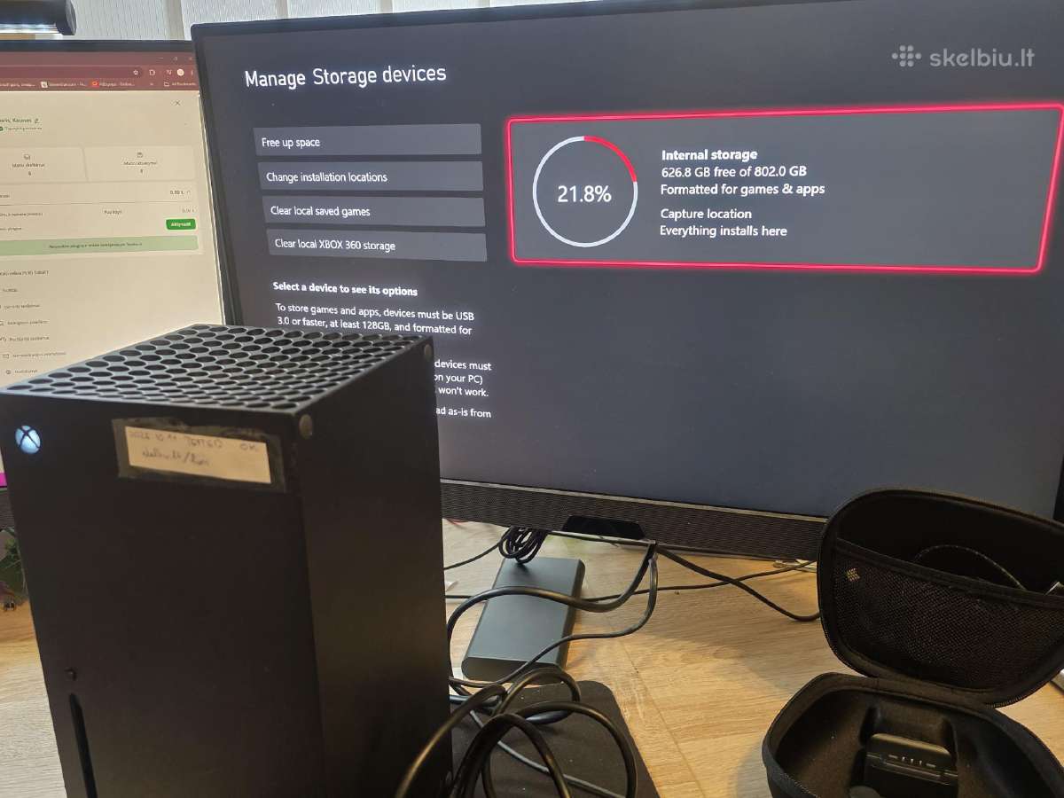 Xbox series X 1tb + Elite 2 pult. + Gta V. Keičiu - nuotraukos Nr. 9