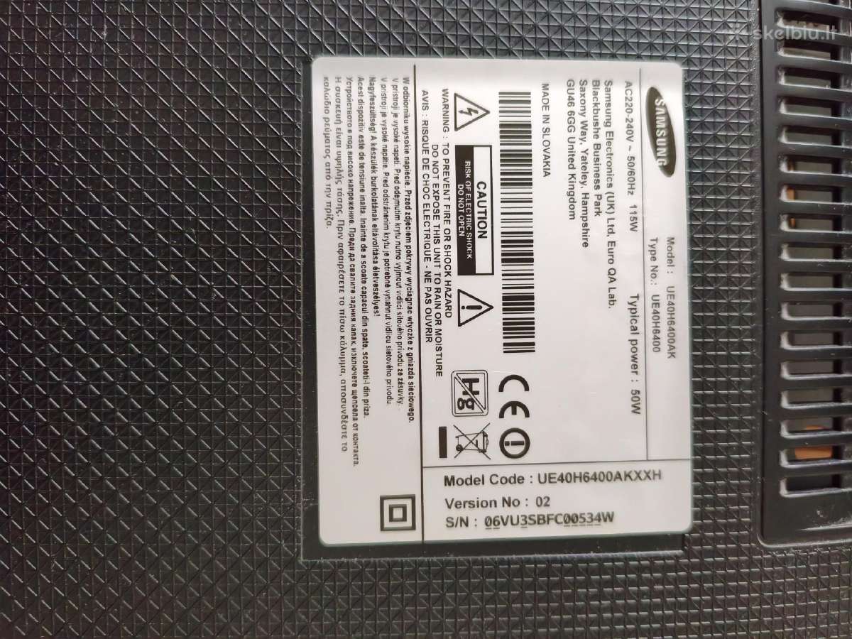 Samsung 40" 102cm, Smart, Wi-fi - nuotraukos Nr. 24
