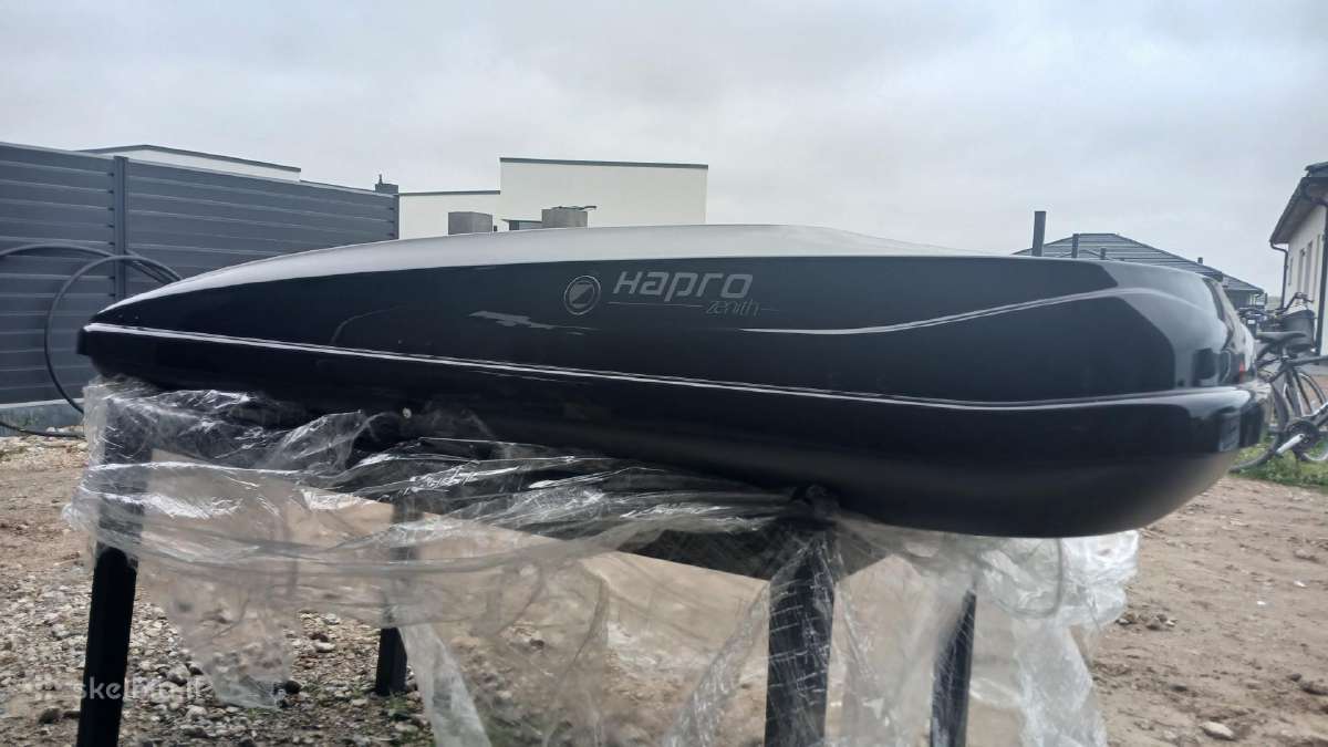 Hapro Zenith 8.6 juoda blizgi stogo bagažinė - nuotraukos Nr. 3