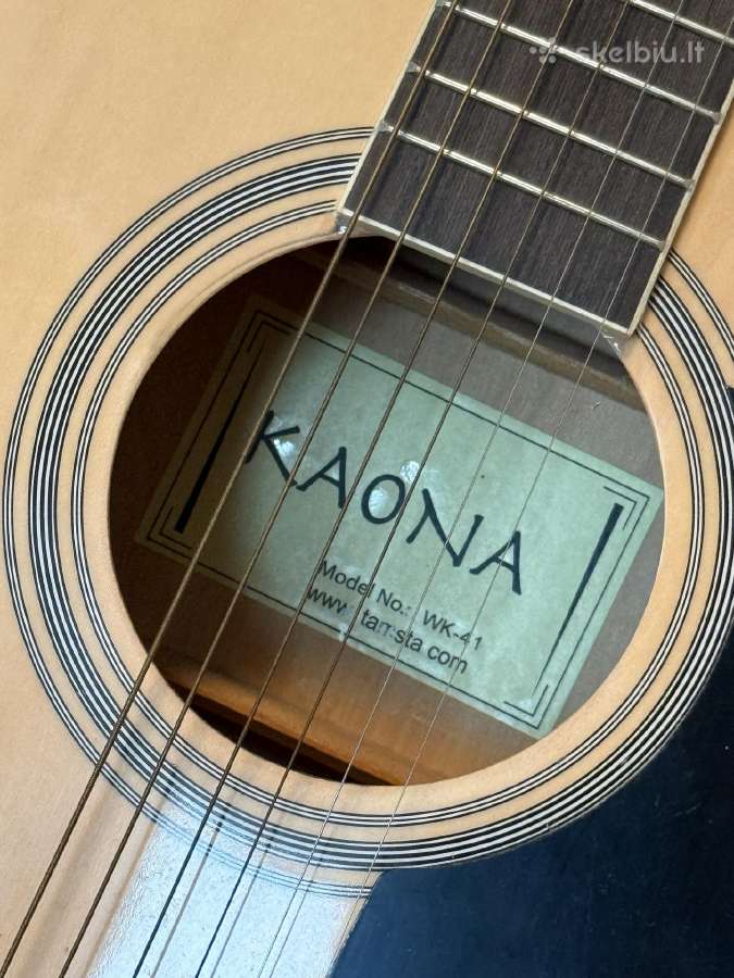 Akustinė gitara Kaona Wk-41, labai mažai naudota - nuotraukos Nr. 2