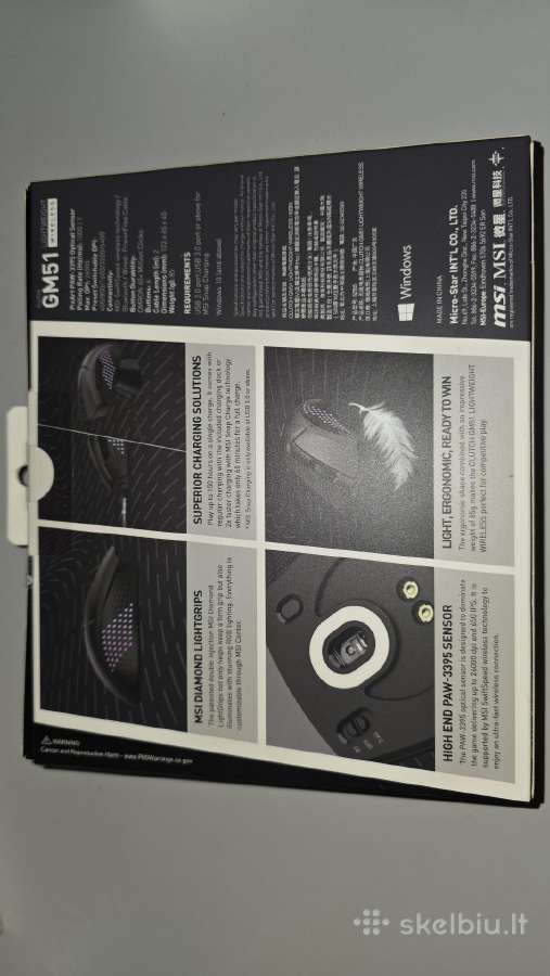 Msi Gm51 Wireless Pelė - nuotraukos Nr. 2