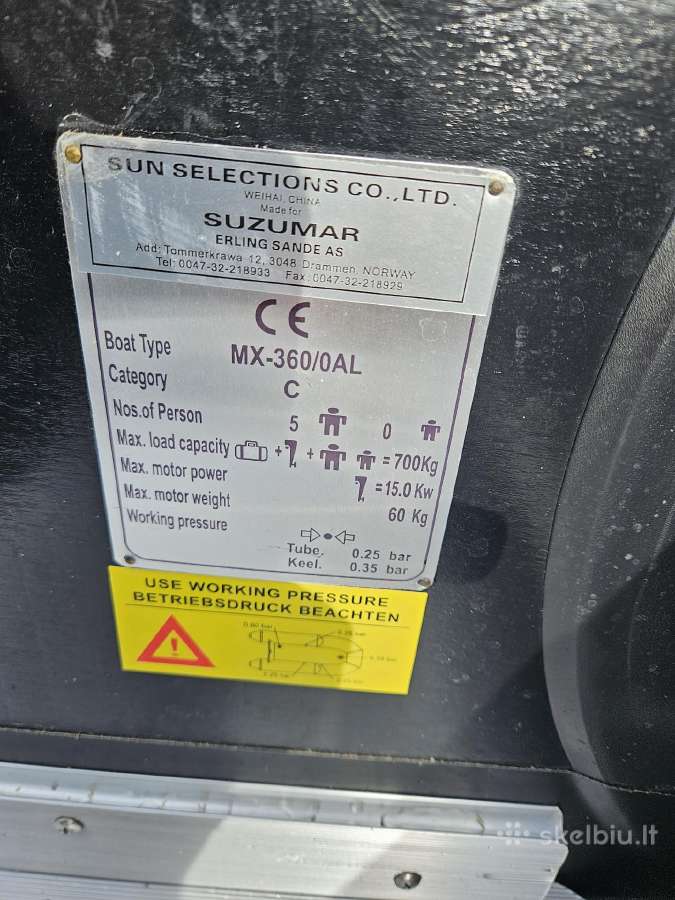 Suzumar Mx-360/0al pripučiama valtis - nuotraukos Nr. 3