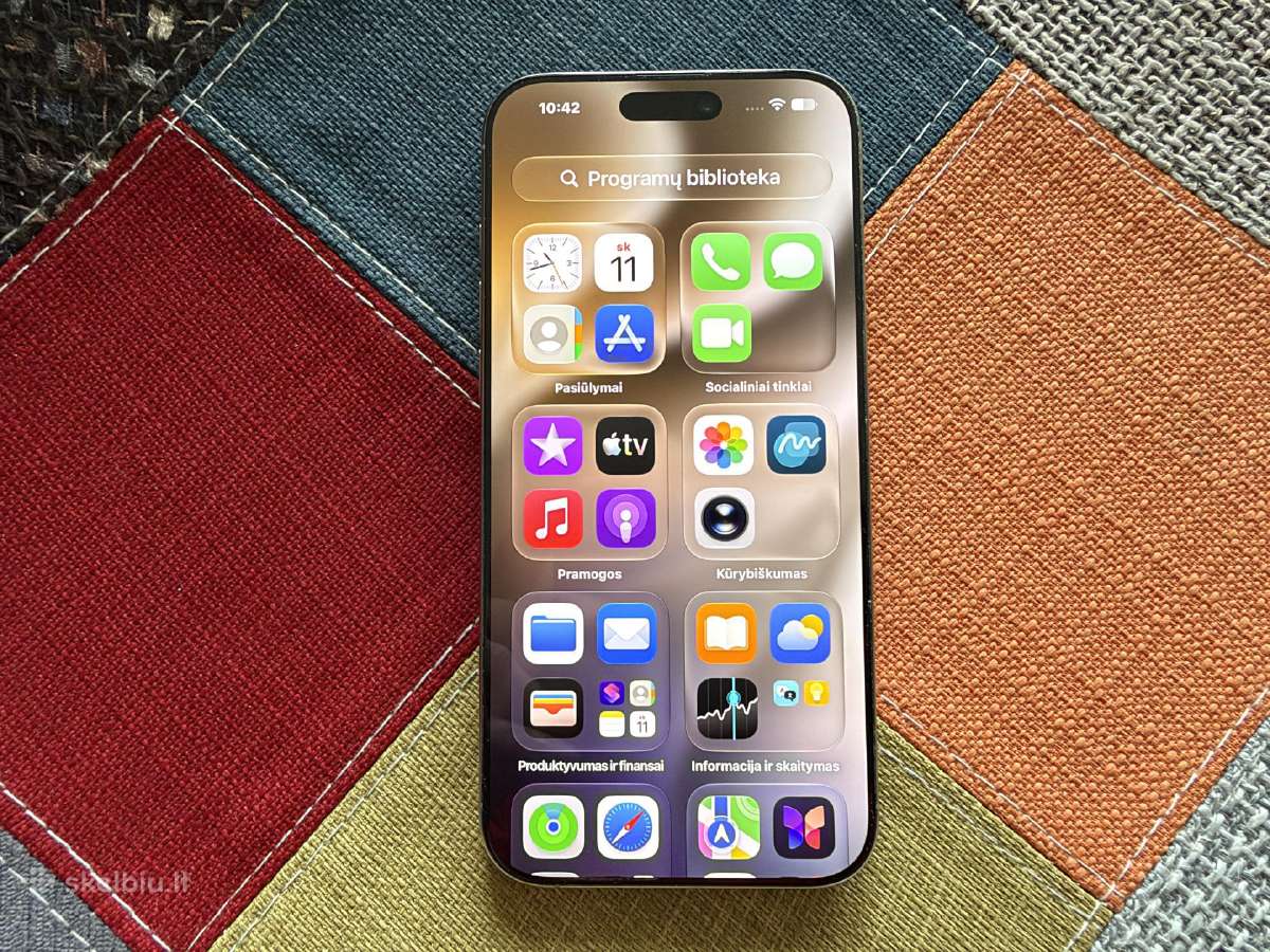 Phone 16 Pro Max,256gb.,garantija,idealus,titanium - nuotraukos Nr. 22