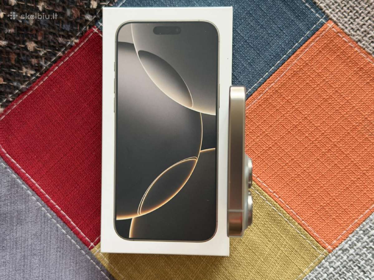 Phone 16 Pro Max,256gb.,garantija,idealus,titanium - nuotraukos Nr. 27