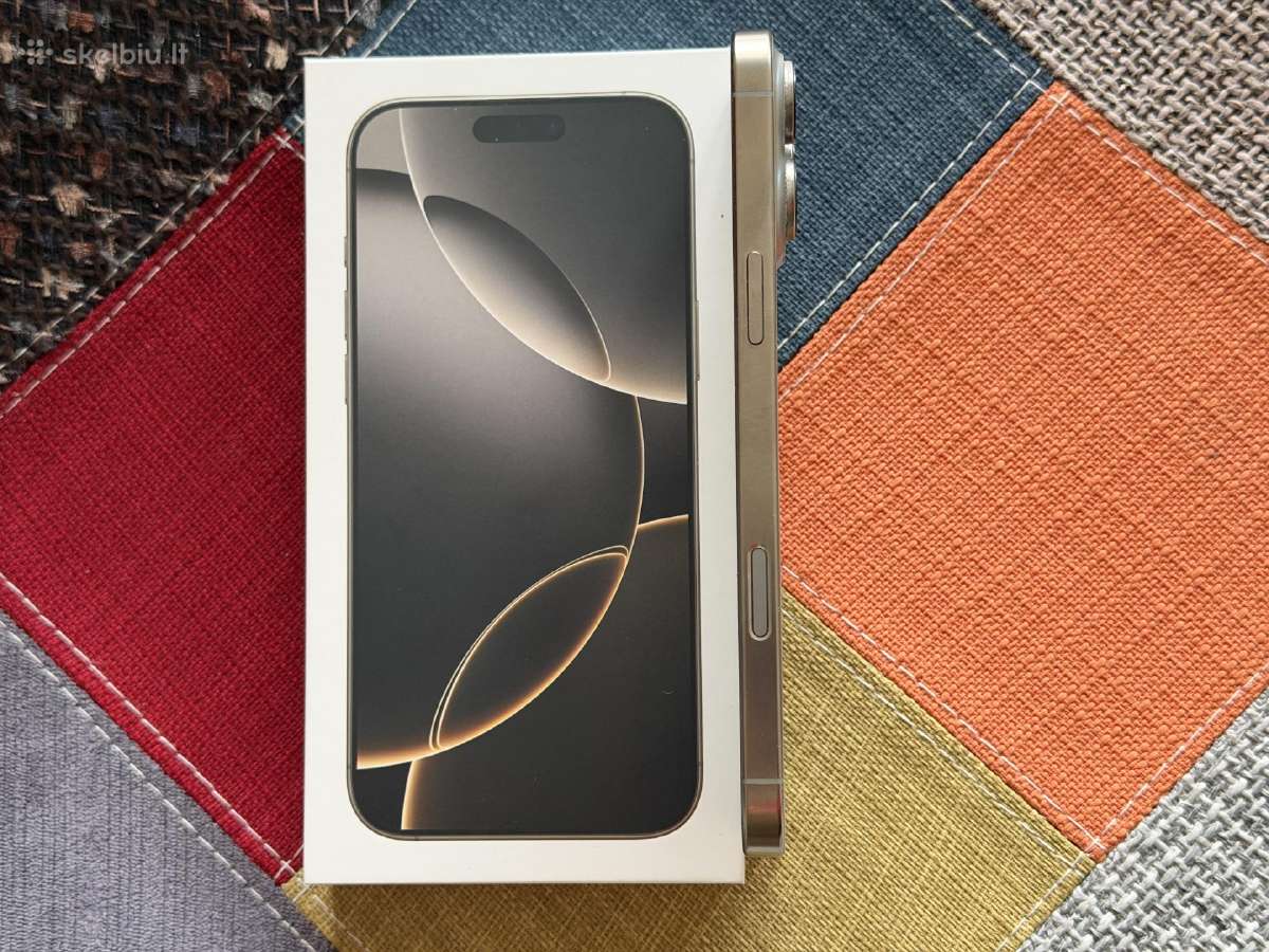 Phone 16 Pro Max,256gb.,garantija,idealus,titanium - nuotraukos Nr. 28