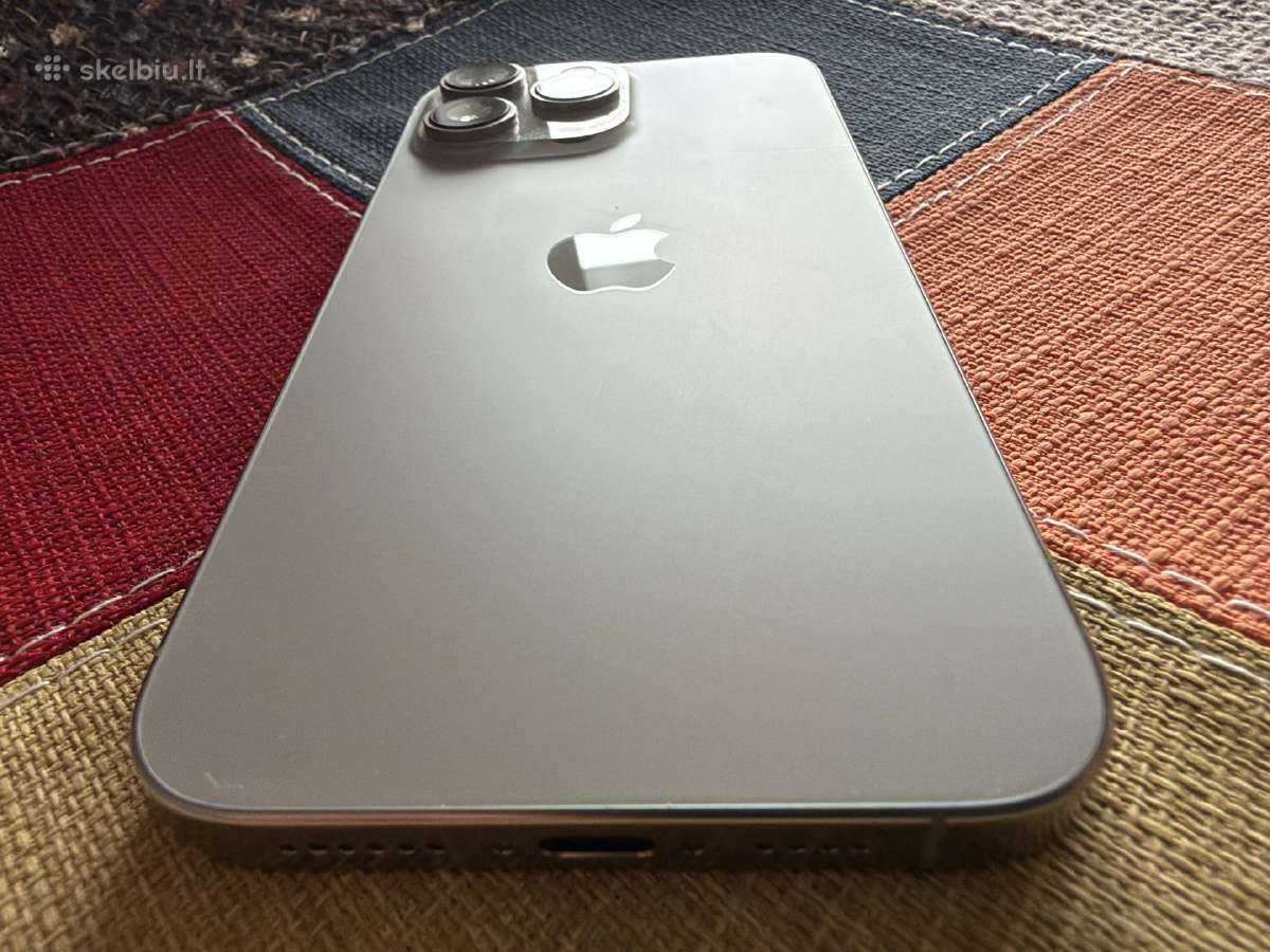 Phone 16 Pro Max,256gb.,garantija,idealus,titanium - nuotraukos Nr. 36