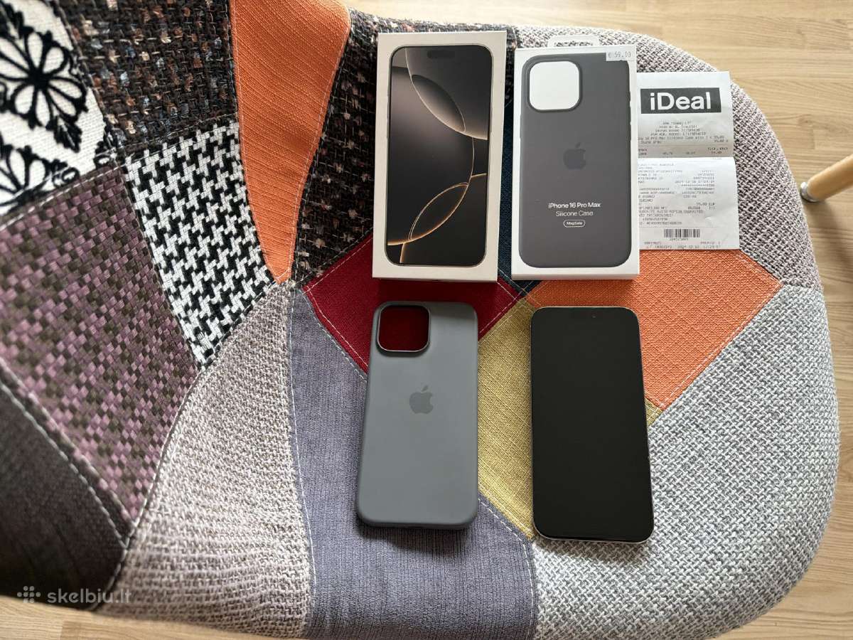 Phone 16 Pro Max,256gb.,garantija,idealus,titanium - nuotraukos Nr. 18