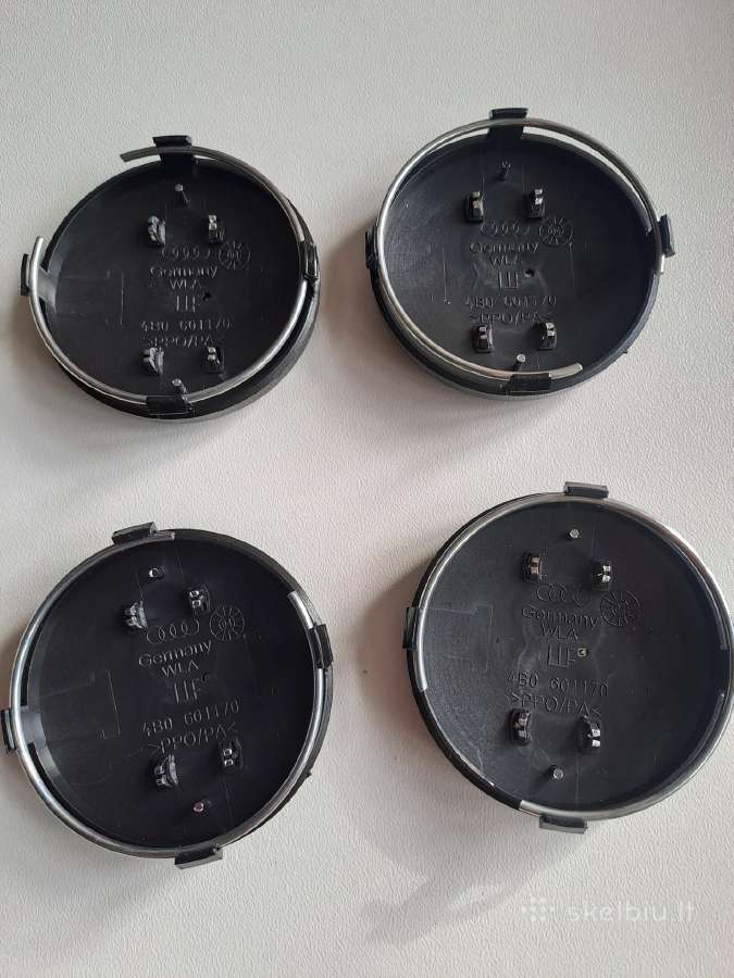 Audi ratų dangteliai 60mm, 4 Vnt. - nuotraukos Nr. 3
