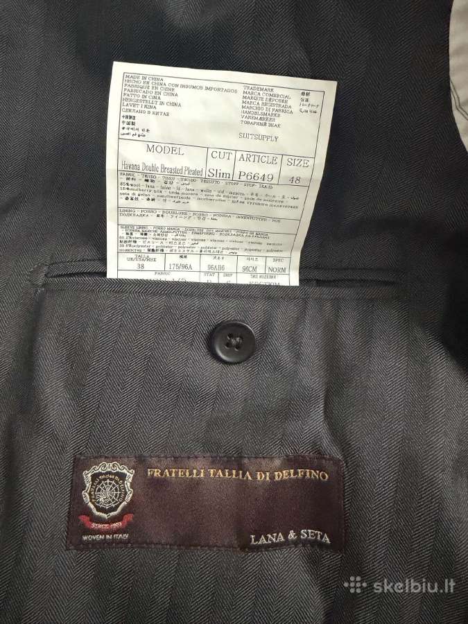 Suitsupply vyriškas kostiumas - nuotraukos Nr. 3