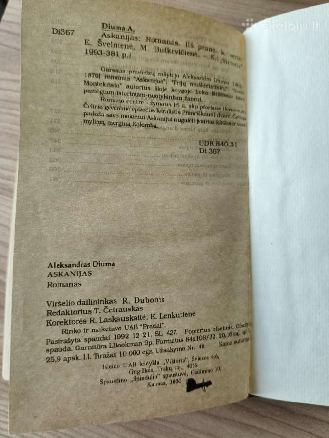 Aleksandras Diuma "Askanijas (2 dalys)" - nuotraukos Nr. 11