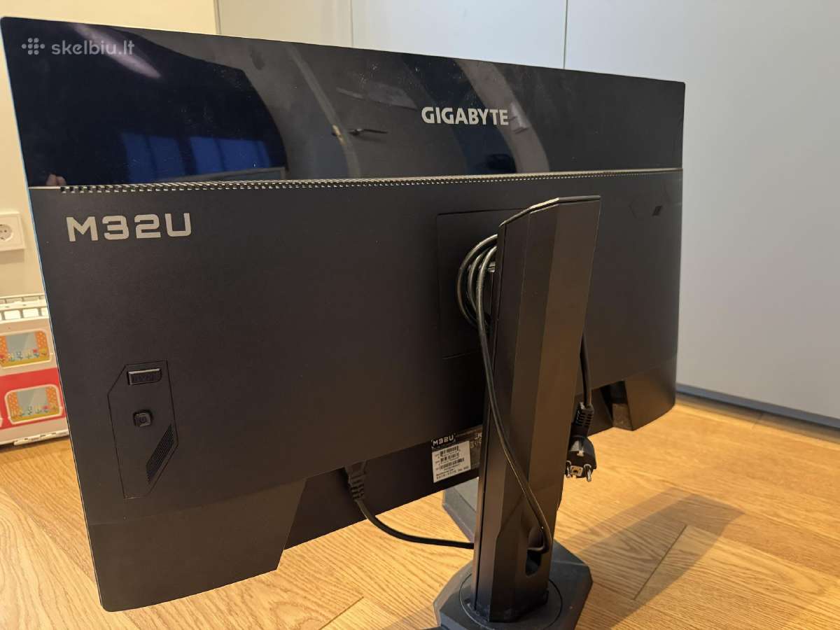 Monitorius Gigagbyte M32u 4k Ips 144hz 32 coliu - nuotraukos Nr. 2