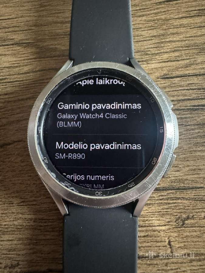 Samsung Galaxy Watch 4 Classic 46mm, sidabrinis - nuotraukos Nr. 4