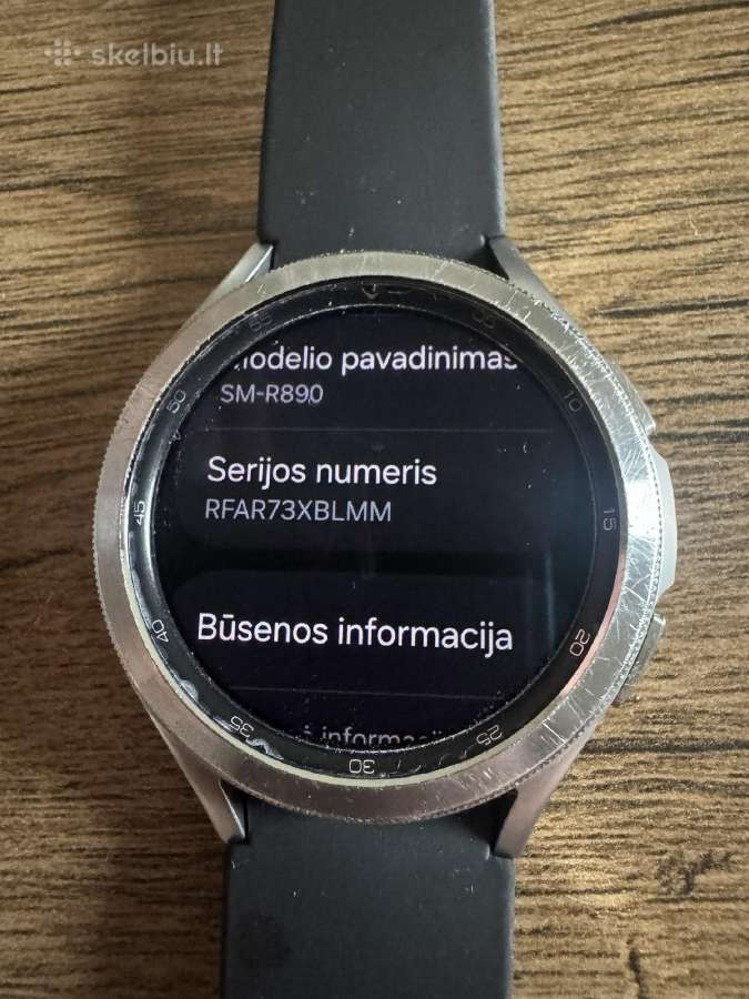 Samsung Galaxy Watch 4 Classic 46mm, sidabrinis - nuotraukos Nr. 5