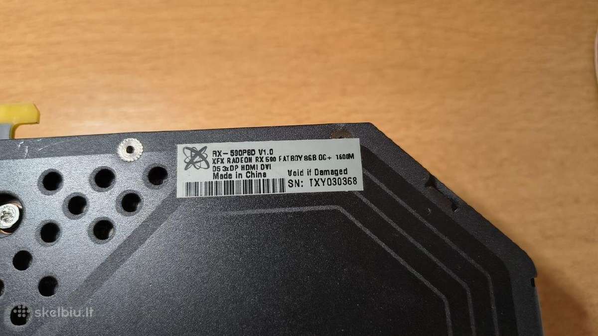 Amd Radeon Rx 590 8gb Gddr5 - nuotraukos Nr. 3