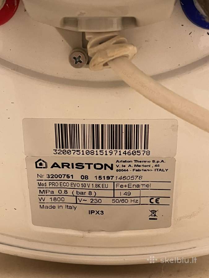 Boileris Ariston 50l - nuotraukos Nr. 4
