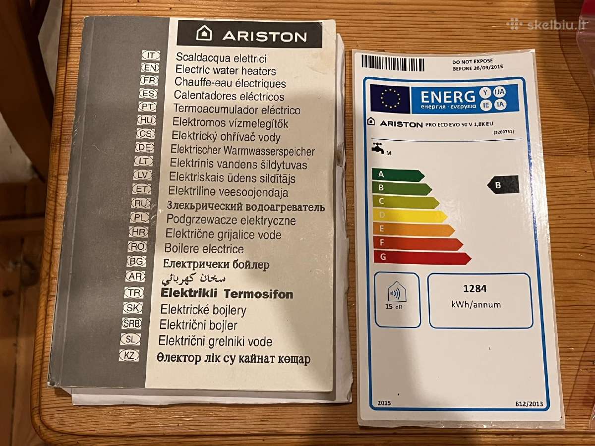 Boileris Ariston 50l - nuotraukos Nr. 8