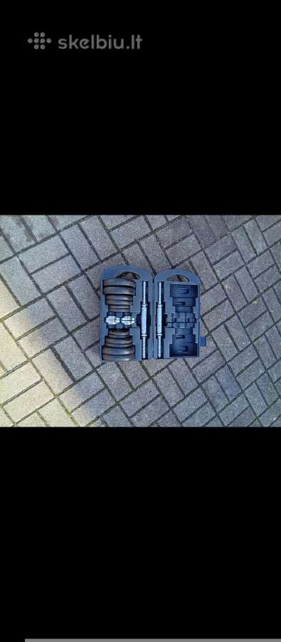 10+10kg.metaliniai geri keičiamo svorio hanteliai - nuotraukos Nr. 2