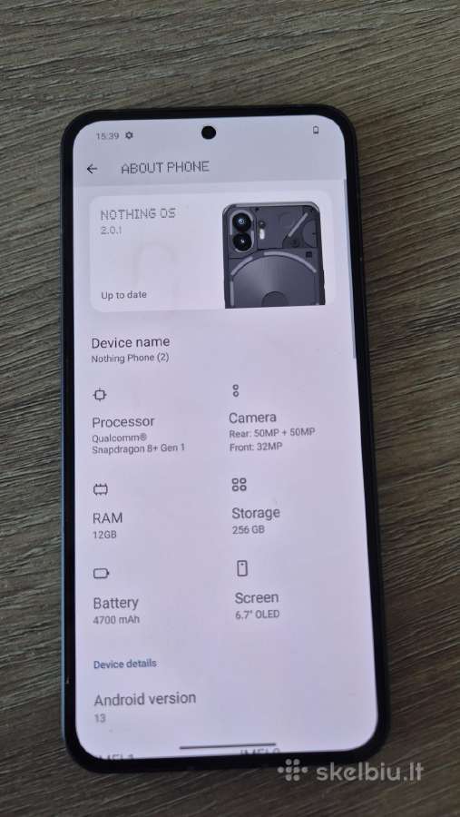 Nothing phone 2, 256gb - nuotraukos Nr. 3