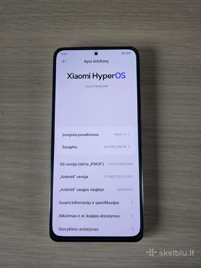 Poco F3 5G 256gb/8gb - nuotraukos Nr. 2