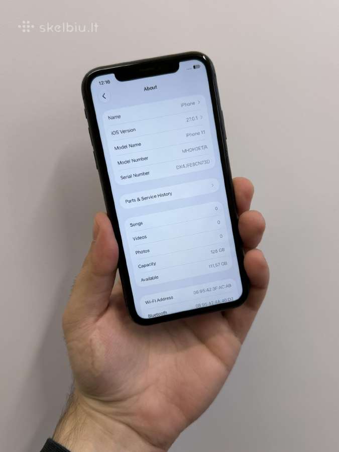 iPhone 11 128 GB - 99% - nuotraukos Nr. 4