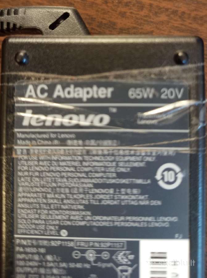 Pakrovejai 50085.90w; Lenovo 65 W 20v - nuotraukos Nr. 4