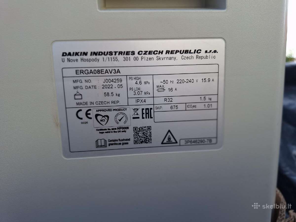 Daikin Altherma 3 išorinis blokas - nuotraukos Nr. 3