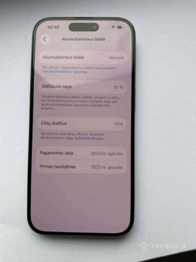 iPhone 15 Pro 128 - nuotraukos Nr. 6