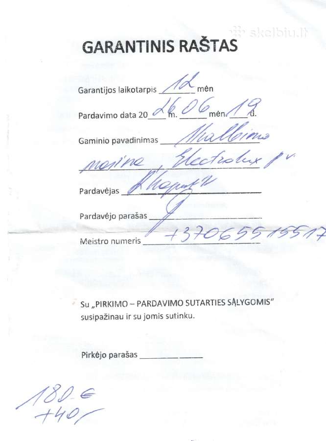 Parduodama veikianti skalbimo mašina „Elektrolux" - nuotraukos Nr. 4