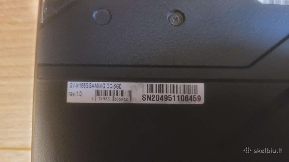 Gigabite 1660 Super Gaming Oc-6gb - nuotraukos Nr. 3