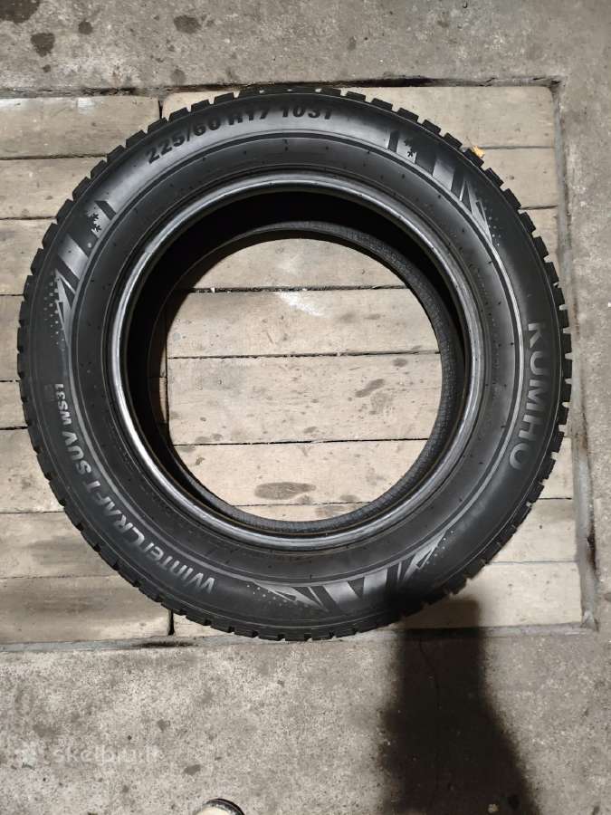 225/60 R17 35€ 1vnt (Likutis ~9mm) Kaip naujos - nuotraukos Nr. 2