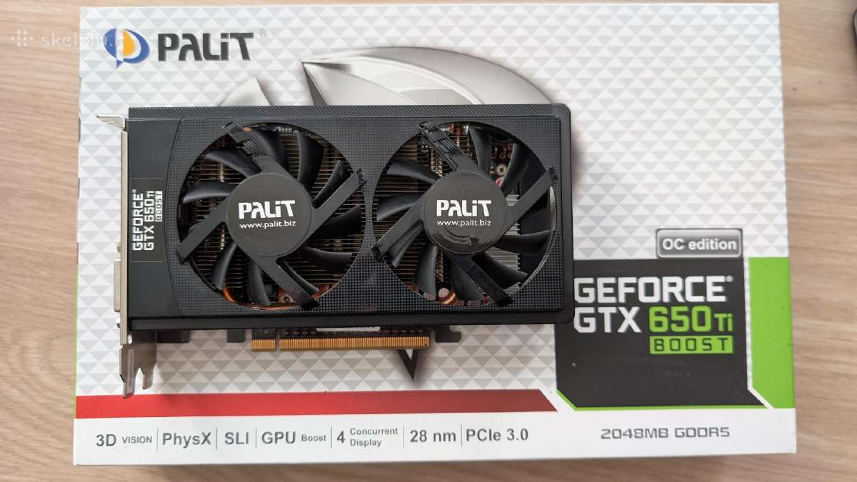 Palit Geforce Gtx650ti Boost 2gb Gdrr5 Plokštė - nuotraukos Nr. 2
