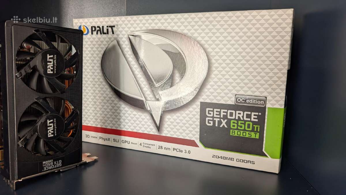 Palit Geforce Gtx650ti Boost 2gb Gdrr5 Plokštė - nuotraukos Nr. 3