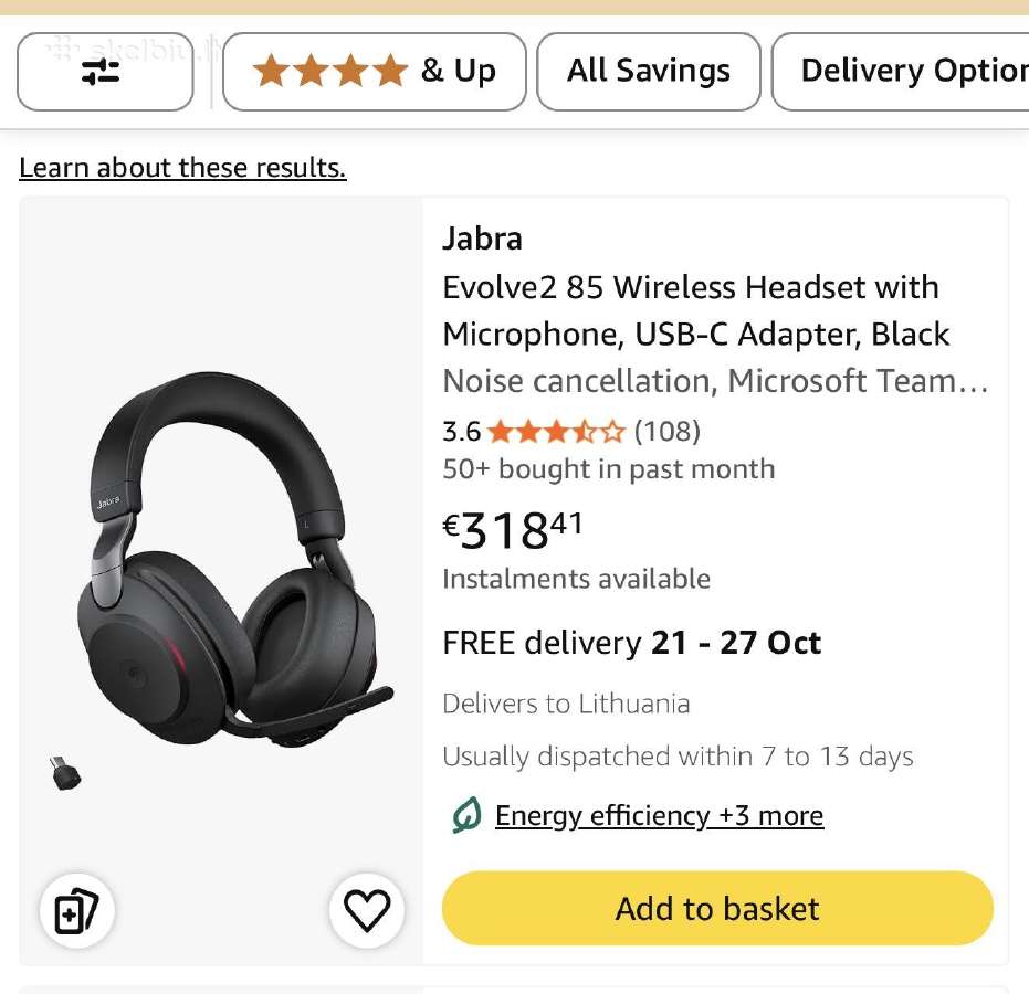 Jabra Evolve 85 Stereo ausinės - nuotraukos Nr. 5