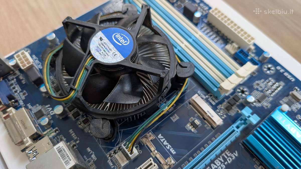 Gigabyte B75-d3v Plokšte + Intel Core I5-3470 Cpu - nuotraukos Nr. 4