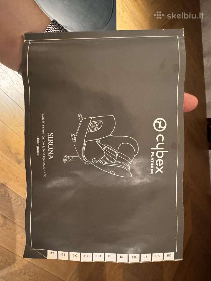 Cybex Sirona Platinum Plus 360, Isofix, 0–18 kg - nuotraukos Nr. 4