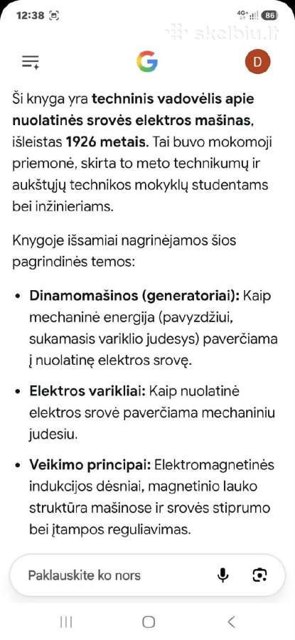 Nuolatinės srovės dinamomašinos ir elektros varikl - nuotraukos Nr. 6