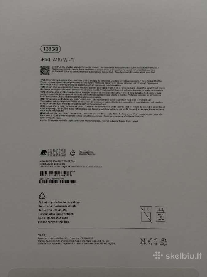 Apple iPad 11 (2025, A16), 128 GB WiFi – idealus - nuotraukos Nr. 2