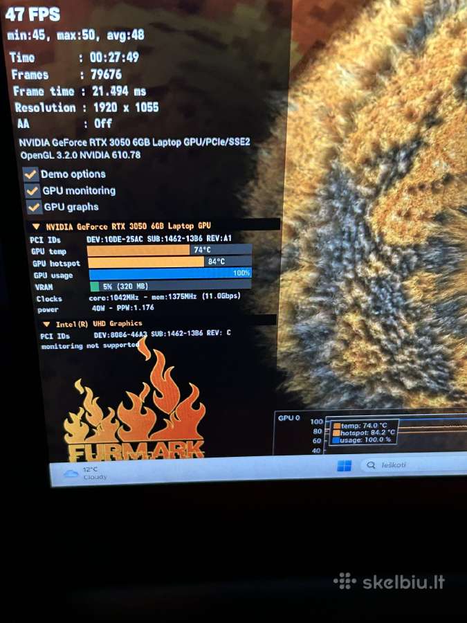 Msi gaming i5 12genrtx3050 6gb - nuotraukos Nr. 4