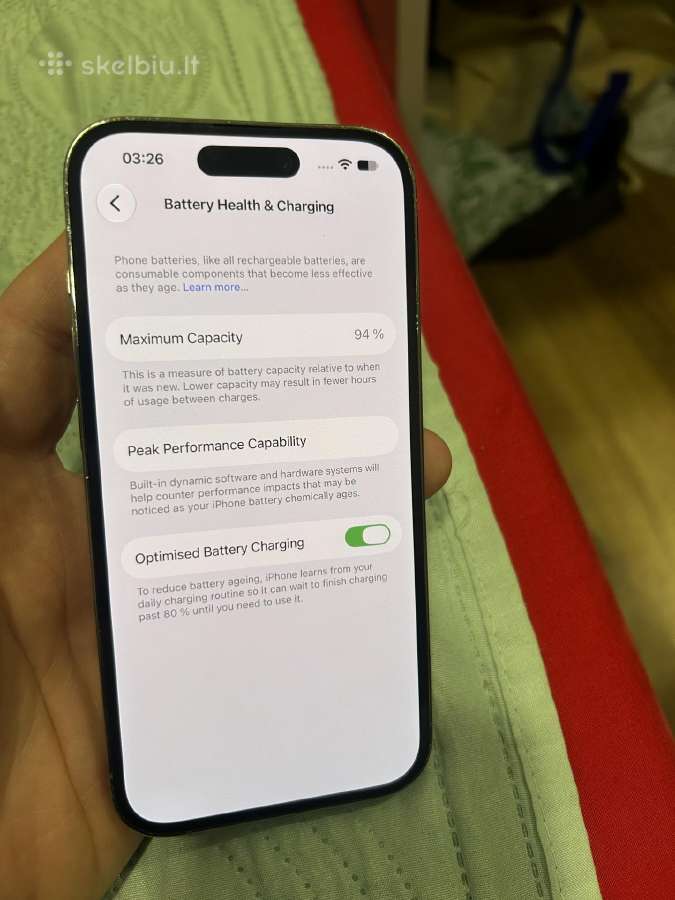 iPhone 12 pro 256gb baterija 95 - nuotraukos Nr. 2