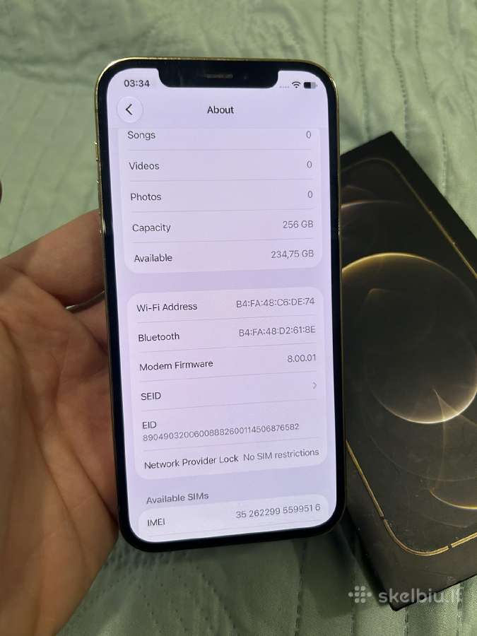 iPhone 12 pro 256gb baterija 95 - nuotraukos Nr. 5